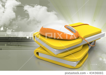 mouse with file folder 43436081