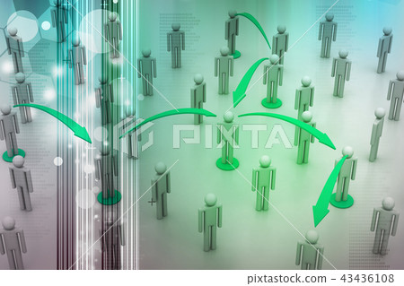 Social network concept 43436108