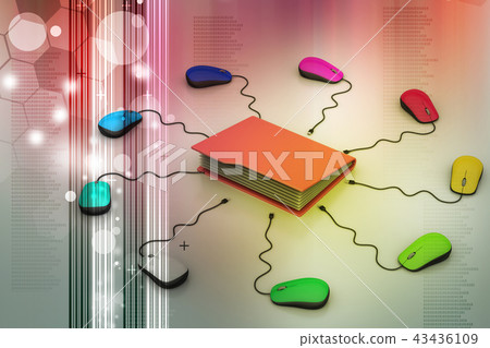 Computer mouse with file folder 43436109