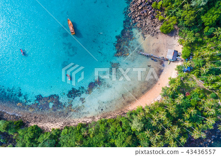 Blue turquoise water sea island summer vacation Blue turquoise water sea island summer vacation 43436557