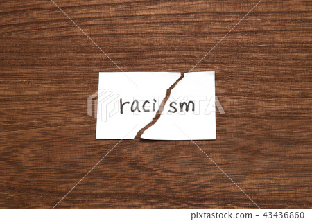 Racism Torn Paper 43436860