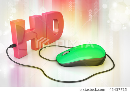 Computer Mouse Text Hd text connected with computer mouse - Stock Illustration [43437715 ...