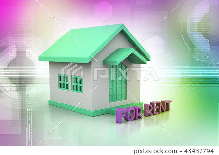 Real estate concept House for rent Real estate concept House for rent 43437794