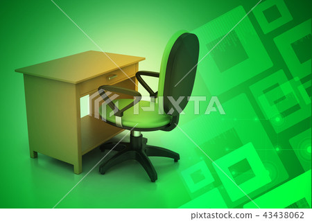 Office chair and computer table 43438062