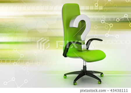 an empty chair with question mark an empty chair with question mark 43438111