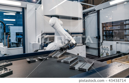 Robotic Arm modern industrial technology. 43438714