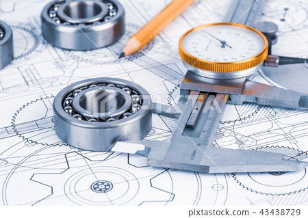 Technical drawings with the bearing Technical drawings with the bearing 43438729