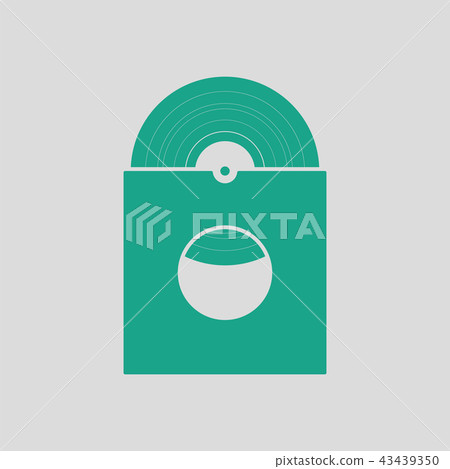 Vinyl record in envelope icon 43439350