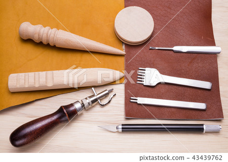 Leather craft tools and leather 43439762