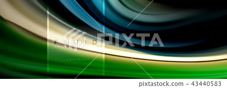 Fluid colors abstract background colorful poster, twisted liquid design on black, colorful marble or Fluid colors abstract background colorful poster, twisted liquid design on black, colorful marble or 43440583