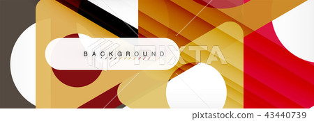 Abstract geometric background. Modern overlapping triangles. Unusual color shapes for your message 43440739