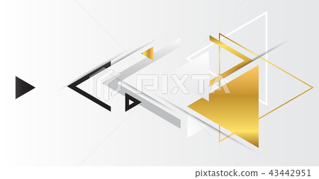 Abstract gold geometric 43442951