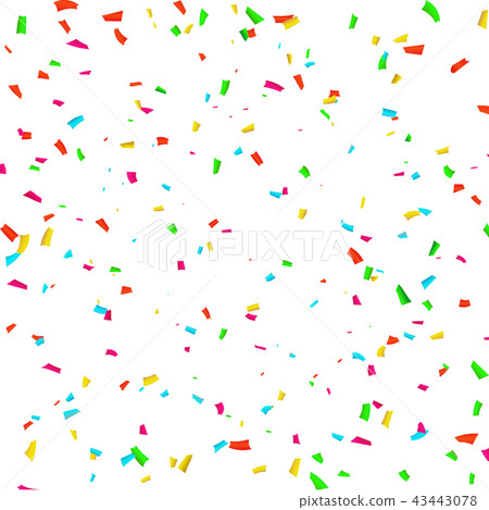 confetti and colorful ribbons carnival. confetti and colorful ribbons carnival. 43443078