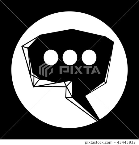 Speech bubble icon Speech bubble icon 43443932