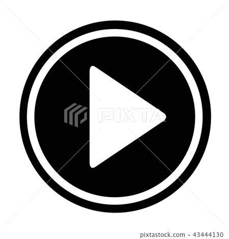 Play button icon 43444130