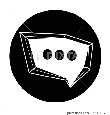 Speech bubble icon 43444176