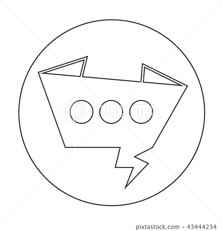 Speech bubble icon Speech bubble icon 43444234