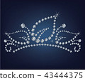 Diamond tiara made a lot of diamonds 43444375
