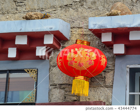 A red lantern for decoration 43444774