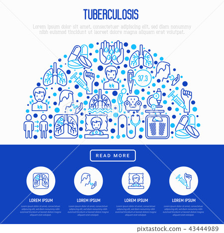Tuberculosis concept in half circle Tuberculosis concept in half circle 43444989