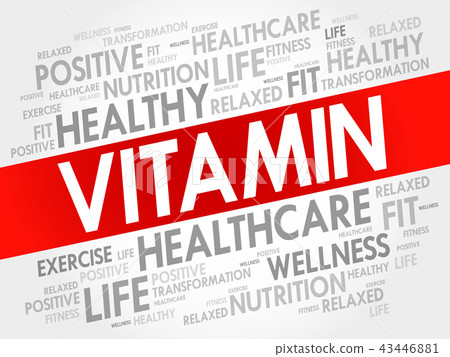 VITAMIN word cloud collage 43446881