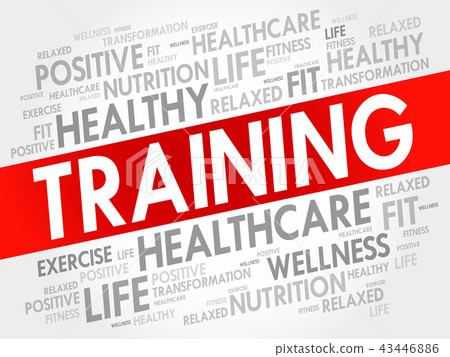 TRAINING word cloud, fitness 43446886