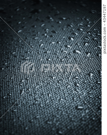 Water drops on fabric texture 43447197