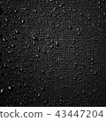 Water drops on fabric texture 43447204