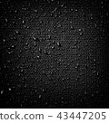 Water drops on fabric texture 43447205