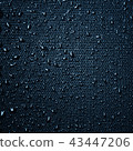 Water drops on fabric texture 43447206
