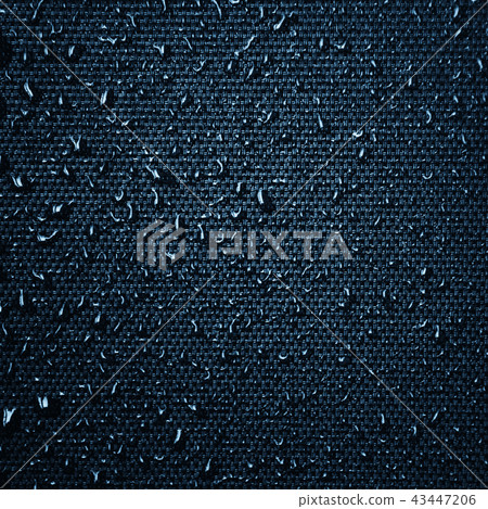 Water drops on fabric texture Water drops on fabric texture 43447206