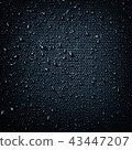 Water drops on fabric texture 43447207
