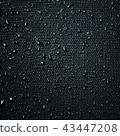 Water drops on fabric texture 43447208