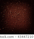 Water drops on fabric texture 43447210