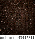 Water drops on fabric texture 43447211