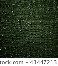 Water drops on fabric texture 43447213