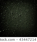 Water drops on fabric texture 43447214