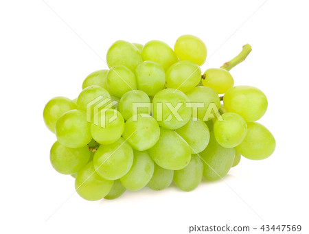 green grape isolated on white background green grape isolated on white background 43447569