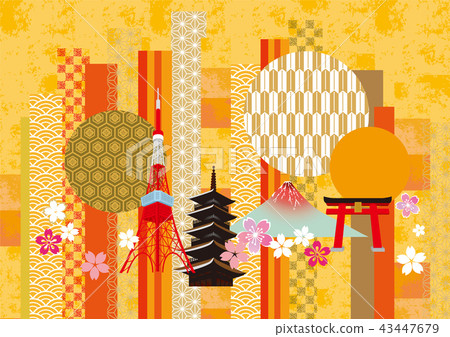 Japanese Pattern Line Japan Sakura Japanese Pattern Line Japan Sakura 43447679