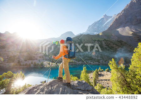 Hike in Fann mountains Hike in Fann mountains 43448892