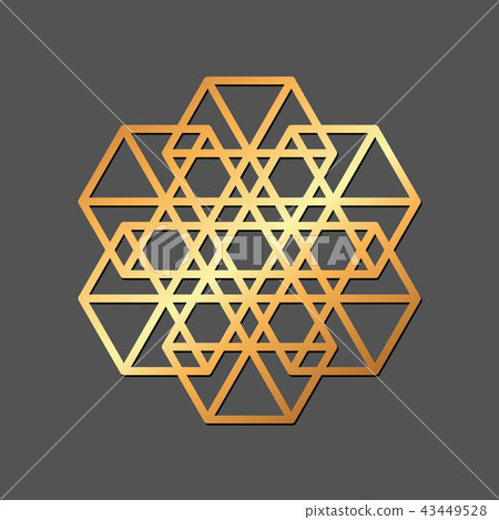 Abstract geometric ornament.  43449528