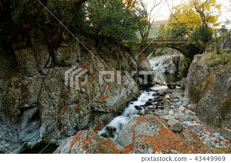 Oita Prefecture Autumn Marin Gorge, Nembutsu Bridge 43449969