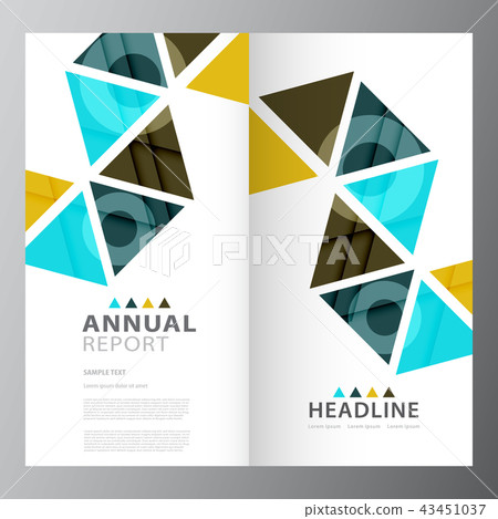 Report Examples Colourful Annual business report colorful template - Stock Illustration [43451037 ...
