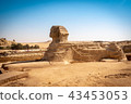 The full profile of the Great Sphinx with  43453053