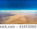 Egypt view from the airplane desert mountains. 43453060