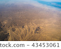 Egypt view from the airplane desert mountains. 43453061