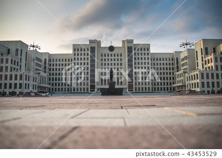 Parliament building on Independence Square Parliament building on Independence Square 43453529