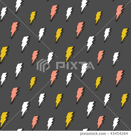 Lightning seamless pattern vector illustration. - Stock Illustration ...