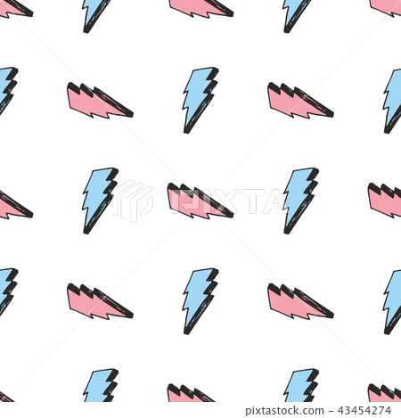 Lightning seamless pattern vector illustration. - Stock Illustration ...