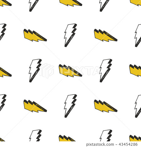 Lightning seamless pattern vector illustration. Lightning seamless pattern vector illustration. 43454286
